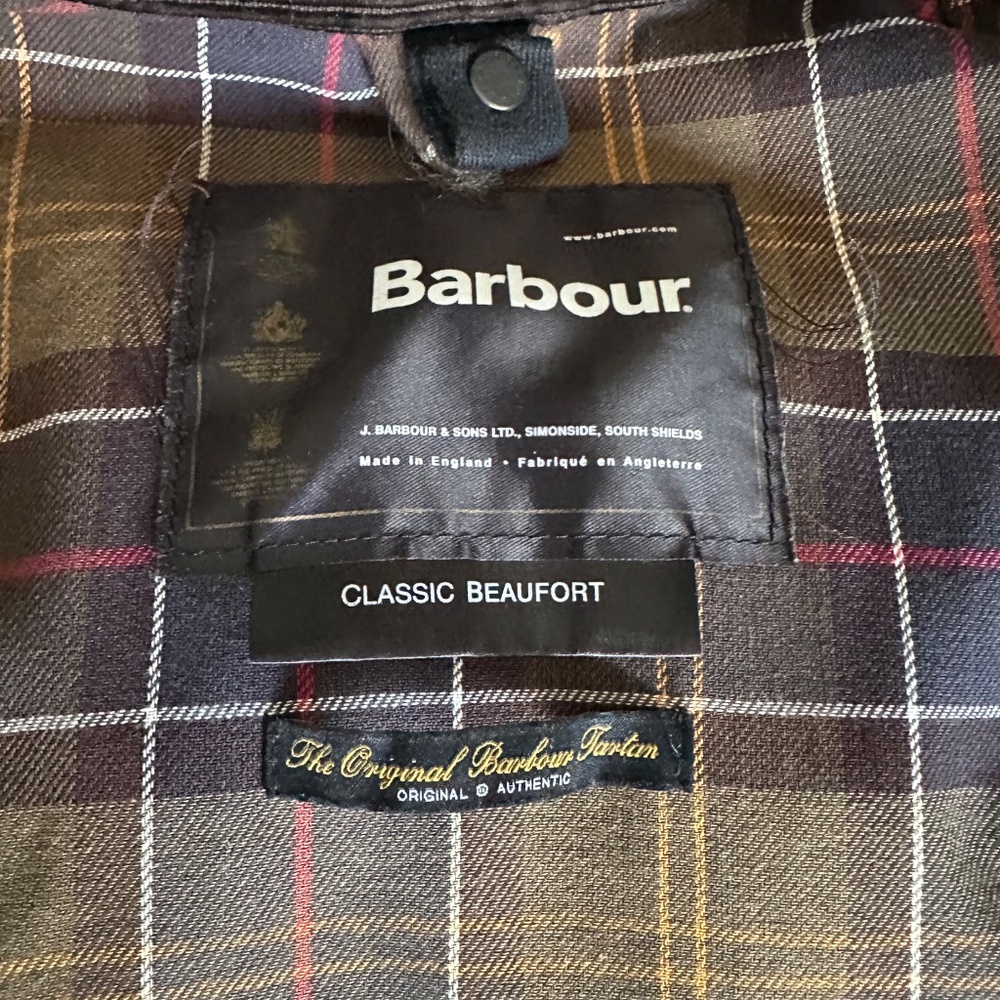 BARBOUR CLASSIC BEAUFORT Waxed Cotton Jacket Size 44 - Picture 4 of 7